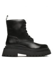 Pepe Jeans Botki PLS50497 Czarny. Czarne botki damskie Pepe Jeans, z jeansu, bez obcasa, na płaskiej podeszwie, bez zapięcia. Za 569.99 zł.