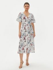 Desigual Sukienka letnia Camisero 24WWVWXA Kolorowy Regular Fit. Sukienki damskie Desigual, na lato, l, bez wzorów, z wiskozy, bez kołnierzyka, bez ramiączek. Za 249.99 zł.