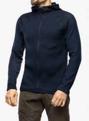 Bluza biegowa męska Houdini Pace Flow Houdi. Niebieskie bluzy z kapturem męskie Houdini, m, z meshu. Za 581.89 zł.