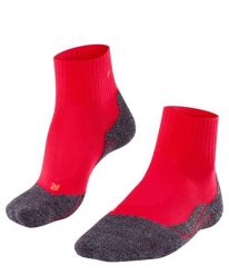Skarpetki damskie Falke TK2 Short Cool. Czerwone skarpetki damskie Falke, bez wzorów, z elastanu. Za 297.99 zł.