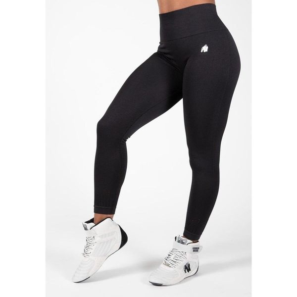 Legginsy sportowe damskie Neiro Bezszwowe. Czarne legginsy damskie GORILLA WEAR, s, bez wzorów. Za 229.00 zł.