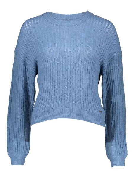 Pepe Jeans Sweter w kolorze błękitnym rozmiar: S. Niebieskie swetry klasyczne damskie Pepe Jeans, s, z bawełny, bez kołnierzyka. Za 161.34 zł.