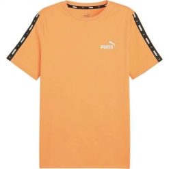 Koszulka sportowa męska Puma Esentail. Brązowe t-shirty sportowe męskie Puma, m, z bawełny, bez ramiączek, na fitness i siłownię. Za 90.00 zł.