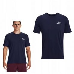 Męski T-Shirt Sportowy Under Armour 410 Rush Energy. Niebieskie t-shirty męskie Under Armour, m, bez wzorów, bez kołnierzyka. W wyprzedaży za 133.75 zł.
