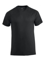 Clique Premium Active-T Funkcjonalny T-shirt o wysokiej oddychalności. Czarne t-shirty męskie CLIQUE, m, bez wzorów, z poliesteru, bez kołnierzyka. Za 109.79 zł.