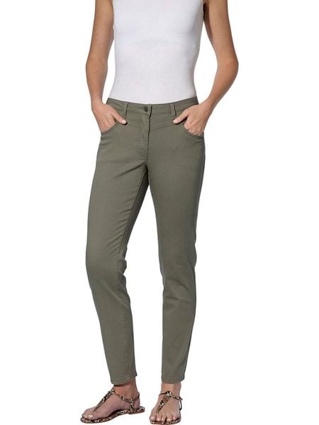 WITT WEIDEN Dżinsy - Slim fit - w kolorze oliwkowym rozmiar: 50. Zielone jeansy damskie WITT WEIDEN. Za 51.95 zł.