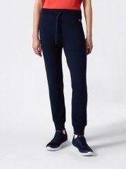 Champion Spodnie dresowe w kolorze granatowym rozmiar: L. Niebieskie spodnie dresowe damskie CHAMPION, l, bez wzorów, z bawełny. Za 113.63 zł.