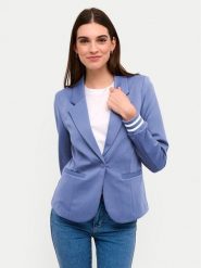 Kaffe Marynarka Kinnie 10550800 Niebieski Regular Fit. Niebieskie marynarki i żakiety damskie Kaffe, xs, bez wzorów, z syntetyku. Za 209.99 zł.