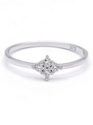 Maison héritage PARIS Złoty pierścionek "Délicate" z diamentami rozmiar: 58. Szare pierścionki damskie maison héritage PARIS, z diamentem, złote. Za 826.99 zł.