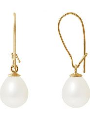 Pearline Złote kolczyki z perłami rozmiar: onesize. Żółte kolczyki damskie Pearline, z perłą, złote, z zapięciem typu bigiel. Za 483.17 zł.