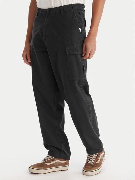 Element Spodnie cargo Relax Cargo ELYNP00203 Czarny Relaxed Fit. Czarne spodnie materiałowe męskie Element, bez wzorów, z bawełny. Za 419.99 zł.