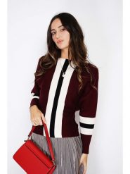 ASSUILI Kaszmirowy sweter w kolorze bordowym rozmiar: 36. Czerwone swetry klasyczne damskie Assuili, z kaszmiru, bez kołnierzyka. Za 152.62 zł.