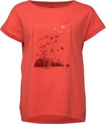 Damska koszulka Loap Bazala czerwona. Czerwone t-shirty damskie ÀLG, l, bez wzorów, z bawełny, bez kołnierzyka. Za 127.99 zł.