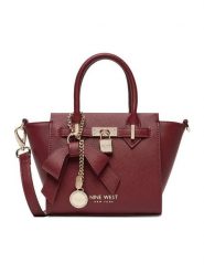 Nine West Torebka CEO-Chelsea-Charm-I-LX10187 Bordowy. Czerwone torebki klasyczne damskie Nine West, bez wzorów, z materiału, bez dodatków. Za 329.99 zł.