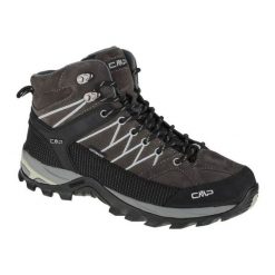 Buty CMP Rigel Mid 3Q12947-U862 czarne. Czarne buty trekkingowe męskie ze skóry, bez zapięcia. Za 604.67 zł.