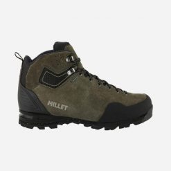 Buty trekkingowe męskie MILLET M G Trek 3 Goretex grafitiwy. Zielone buty trekkingowe męskie Millet, z gore-texu, bez zapięcia, trekkingowe, gore-tex. Za 699.00 zł.