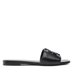 Klapki Tory Burch. Czarne klapki damskie Tory Burch, bez wzorów, bez obcasa. Za 1,789.00 zł.