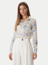 Guess Koszula W6RH73 WDW82 Biały Regular Fit. Białe koszule damskie Guess, s, z aplikacjami, z syntetyku, bez kołnierzyka, bez ramiączek. Za 379.99 zł.