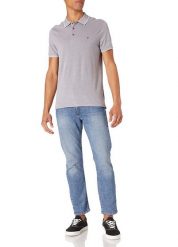 WRANGLER SS REFINED POLO MĘSKI T-SHIRT TORNADO GREY W7MDK570C 112131914. Szare koszulki polo męskie Wrangler, m, bez wzorów, bez ramiączek. Za 99.99 zł.