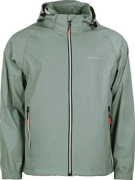 Peak Mountain Kurtka przeciwwiatrowa "Cabrest" w kolorze zielonym rozmiar: XL. Zielone kurtki outdoor męskie Peak Mountain, xl, bez wzorów, z materiału, bez kaptura. Za 165.55 zł.