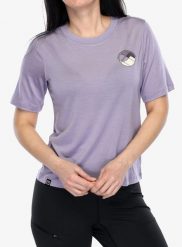 Koszulka merino damska Ortovox 140 Cool Round Landscape. Fioletowe t-shirty damskie ORTOVOX, l, bez wzorów, z materiału, bez kołnierzyka. Za 306.89 zł.