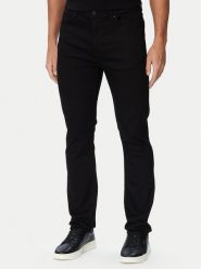 HUGO Jeansy 708 50570061 Czarny Slim Fit. Czarne jeansy męskie Hugo. Za 449.99 zł.