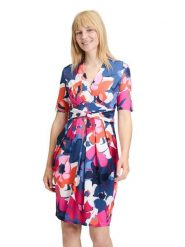 Vera Mont Sukienka w kolorze granatowo-różowym rozmiar: 44. Niebieskie sukienki damskie Vera Mont, na co dzień, bez wzorów, bez kołnierzyka, bez ramiączek, mini, proste. Za 173.99 zł.