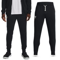 Spodnie dresowe męskie UNDER ARMOUR Rival Terry joggery. Czarne spodnie sportowe męskie Under Armour, z dresówki. W wyprzedaży za 149.00 zł.