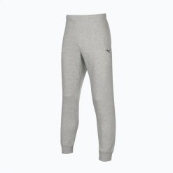 Spodnie męskie Mizuno Sweat. Szare spodnie sportowe męskie Mizuno, z bawełny. Za 162.50 zł.