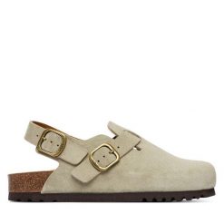 Sandały Scholl. Zielone sandały damskie Scholl, bez wzorów, bez obcasa, na płaskiej podeszwie. Za 463.99 zł.