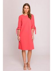 Stylove Sukienka w kolorze czerwonym rozmiar: S. Czerwone sukienki damskie Stylove, na co dzień, s, bez wzorów, bez kołnierzyka, bez ramiączek, midi, proste. Za 223.99 zł.