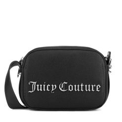 Torebka Juicy Couture. Czarne listonoszki damskie Juicy Couture, bez wzorów, bez dodatków. Za 259.99 zł.