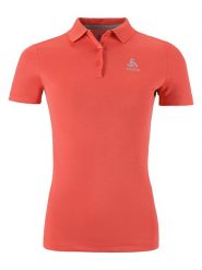 Odlo Funkcyjna koszulka polo "Infinity" w kolorze czerwonym rozmiar: XS. Czerwone bluzki sportowe damskie Odlo, xs, bez wzorów, z materiału, bez ramiączek. Za 114.17 zł.