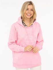 Zwillingsherz Bluza "Wild at heart" w kolorze jasnoróżowym rozmiar: L/XL. Różowe bluzy z kapturem damskie Zwillingsherz, l. Za 193.24 zł.