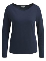 Milano Italy Koszulka w kolorze granatowym rozmiar: XL. Niebieskie bluzki damskie Milano Italy, xl, bez wzorów, bez kołnierzyka. Za 113.99 zł.