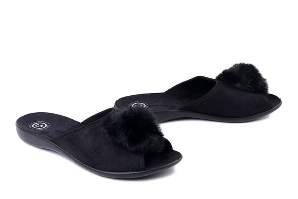 BEFADO 255D 013 czarny, kapcie damskie. Czarne kapcie damskie Befado. Za 64.99 zł.