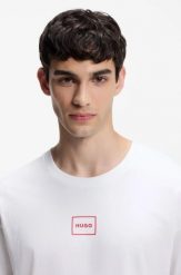 Koszula nocna męska Hugo Loungewear Laze. Białe koszule męskie Hugo Boss, l, bez wzorów, z bawełny, bez kołnierzyka, bez ramiączek. Za 149.00 zł.