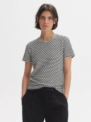 OPUS Koszulka w kolorze białym rozmiar: 36. Białe bluzki damskie Opus, bez wzorów, bez kołnierzyka, bez ramiączek. Za 100.99 zł.