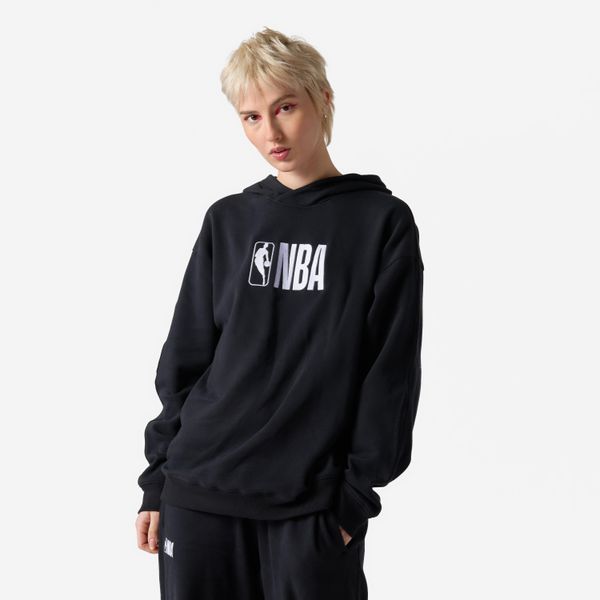 Bluza z kapturem do koszykówki unisex Tarmak NBA. Czarne bluzy sportowe damskie KIPSTA, l, bez wzorów, z bawełny, bez ramiączek, z kapturem. Za 179.99 zł.
