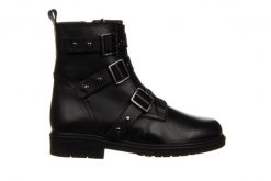 Botki Bayla-161 077 47432 125 01 Black 161582, Czarny, Skóra naturalna - 38. Czarne botki damskie Bayla, na zimę, z gumy, eleganckie, z okrągłym noskiem, za kostkę, bez obcasa, bez zapięcia. W wyprzedaży za 179.10 zł.