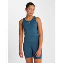 Biustonosz dla kobiet Hummel Intensity Top. Niebieskie biustonosze HUMMEL, bez wzorów. Za 196.50 zł.