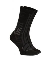 Skarpety X-Socks Trekking Perform Merino Crew Black. Czarne skarpetki damskie X-Socks, bez wzorów, z syntetyku. Za 100.00 zł.