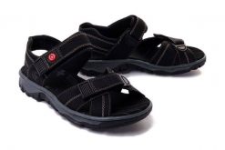 RIEKER 68851-02 black, sandały damskie. Czarne sandały damskie Rieker, bez wzorów, bez obcasa. Za 255.92 zł.