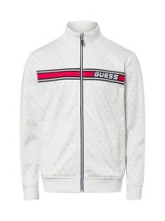 GUESS Bluza męska Mężczyźni biały|beżowy wzorzysty, S. Białe bluzy bez kaptura męskie Guess, m. Za 429.95 zł.