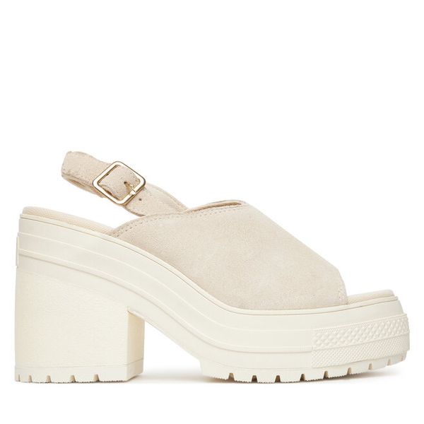 Sandały Converse. Białe sandały damskie Converse, bez wzorów, bez obcasa, na słupku. Za 539.99 zł.