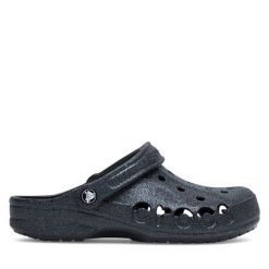 Klapki Crocs. Czarne klapki damskie Crocs, bez wzorów, bez obcasa. Za 239.99 zł.
