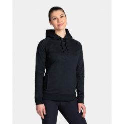 Damska bawełniana bluza z kapturem Kilpi SOHEY-W. Czarne bluzy z kapturem damskie Kilpi, l, z bawełny. Za 174.18 zł.
