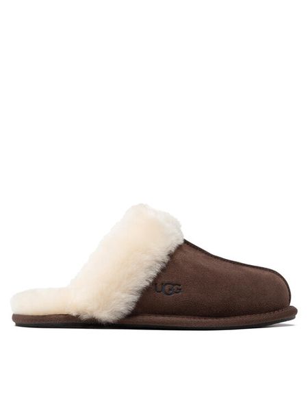 Ugg Kapcie W Scuffette II 1106872 Brązowy. Brązowe kapcie damskie Ugg, ze skóry. Za 419.99 zł.