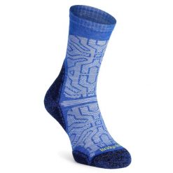 Skarpety trekkingowe męskie Bridgedale Ultralight T2 Performance Crew Merino. Niebieskie skarpetki męskie Bridgedale, bez wzorów. Za 85.99 zł.