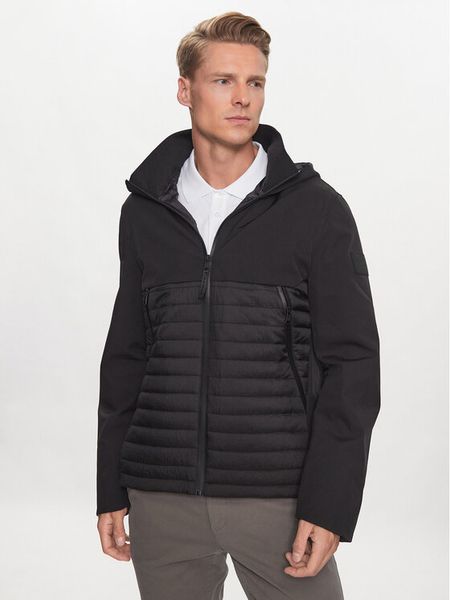 Calvin Klein Kurtka przejściowa K10K111466 Czarny Regular Fit. Czarne kurtki męskie CALVIN KLEIN, l, bez wzorów, z syntetyku, bez kaptura. Za 1,009.00 zł.